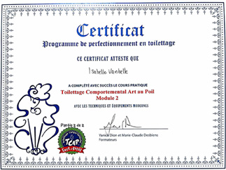 certif toilettage comportemental